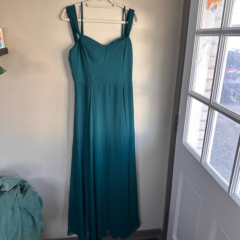 City Studio Teal Maxi Dress